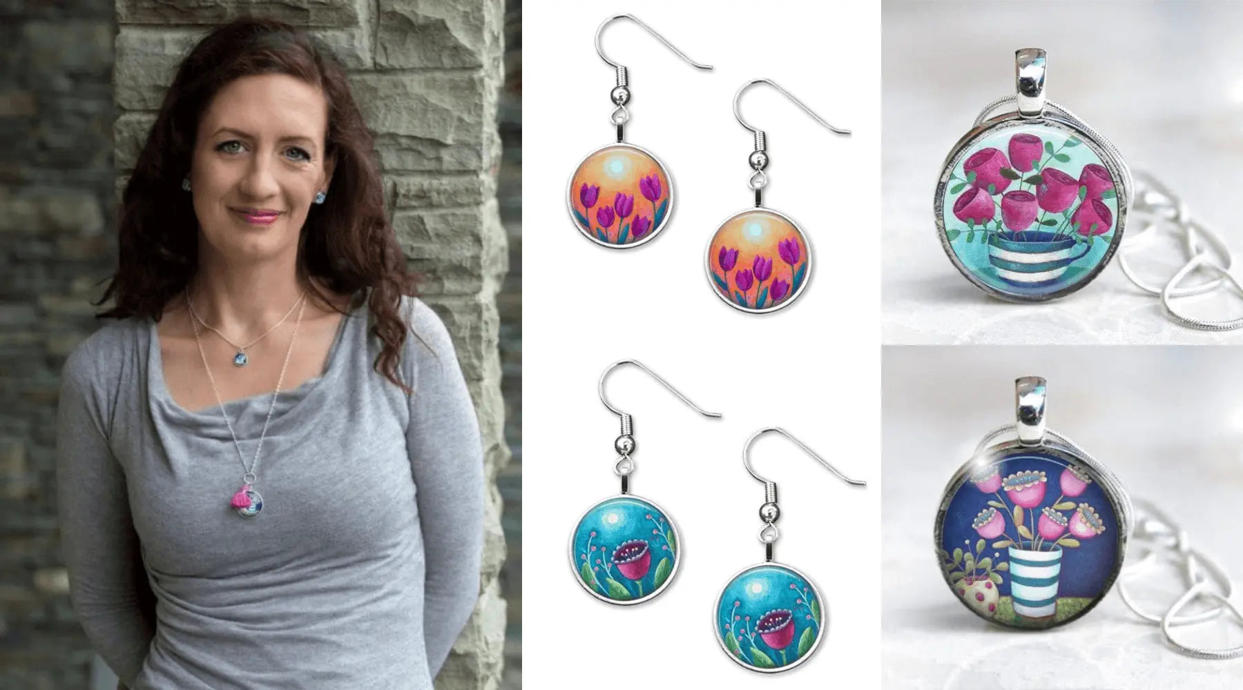 Discover the Colourful Jewellery of Amélie Gagné at Sheep & Wool Centre