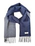 Lambswool Scarf - Grey and Navy Reversable