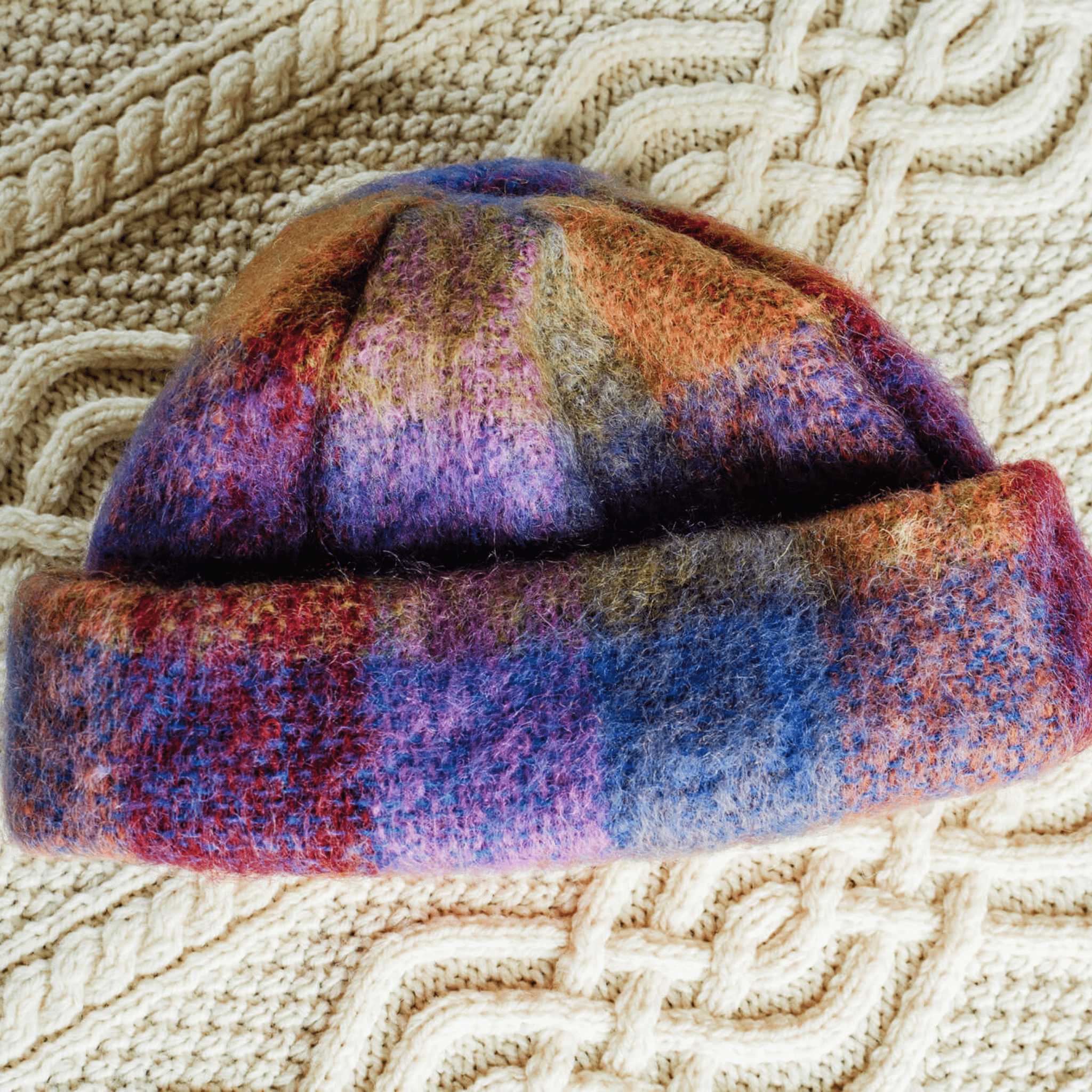 Connemara Sheep & Wool Centre Donegal Design Mohair Hat - Multicolours