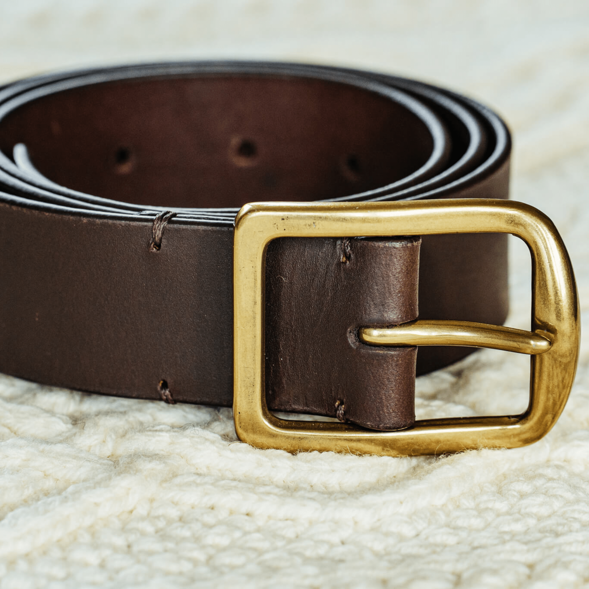 Tinnakeenly Leathers Gents Belt - Tinnakeenly Leathers - Dark Brown