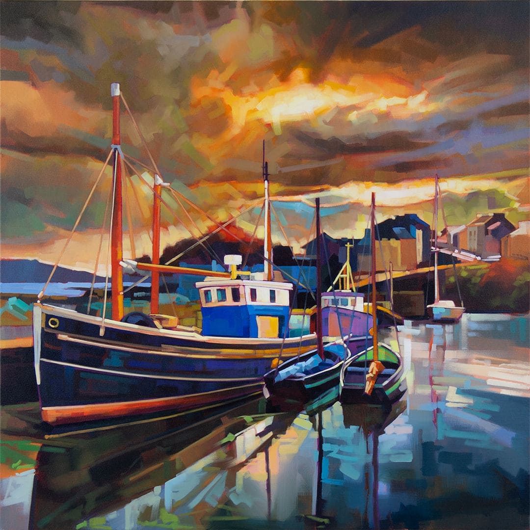 Connemara Sheep & Wool Centre Print Kevin Lowery Art Roundstone - Limited Edition Print