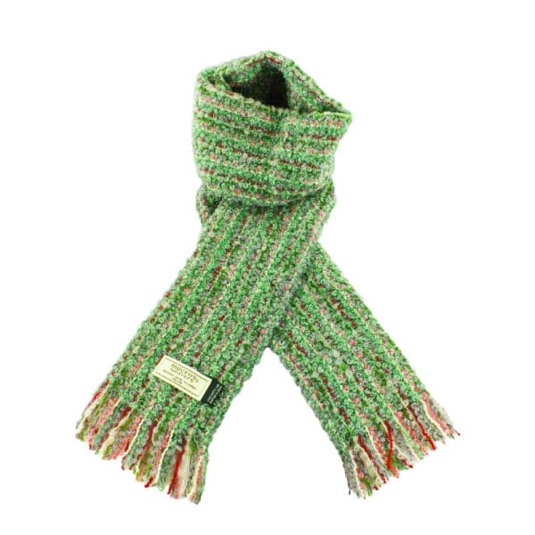 Mucros Weavers Green and Pink Mucros Scarf