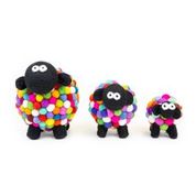Multicoloured Felt Sheep Collectable