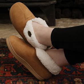 Faux Suede Boot Slippers