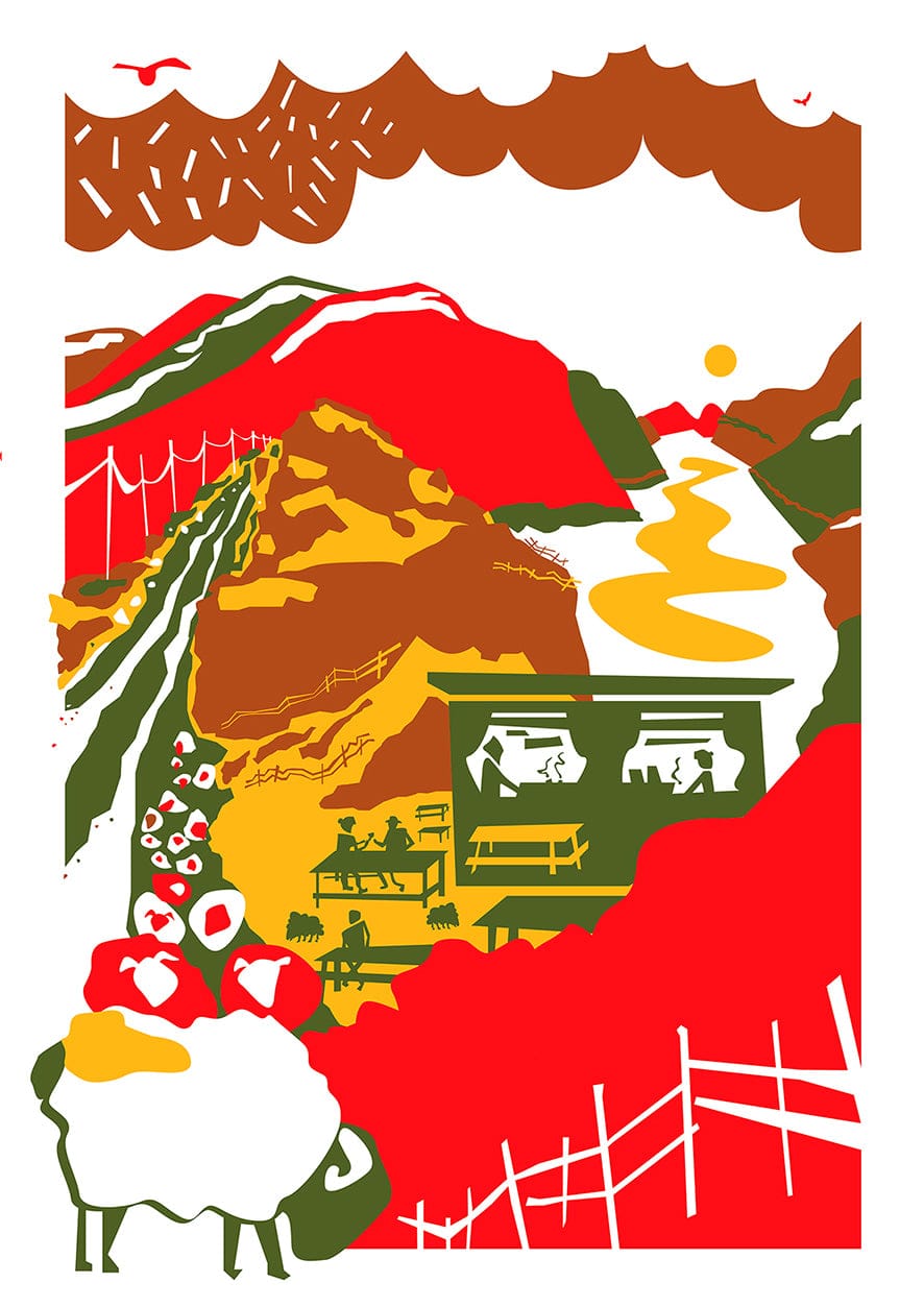 Stephanie Cheron-Cielecki Prints - The Killary Range