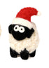 Knitted Sheep Collectable with Santa hat