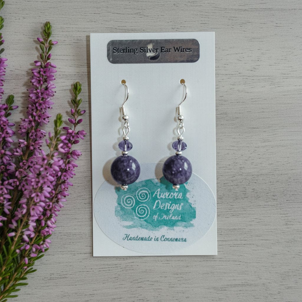 Aurora Design Earrings - Purple