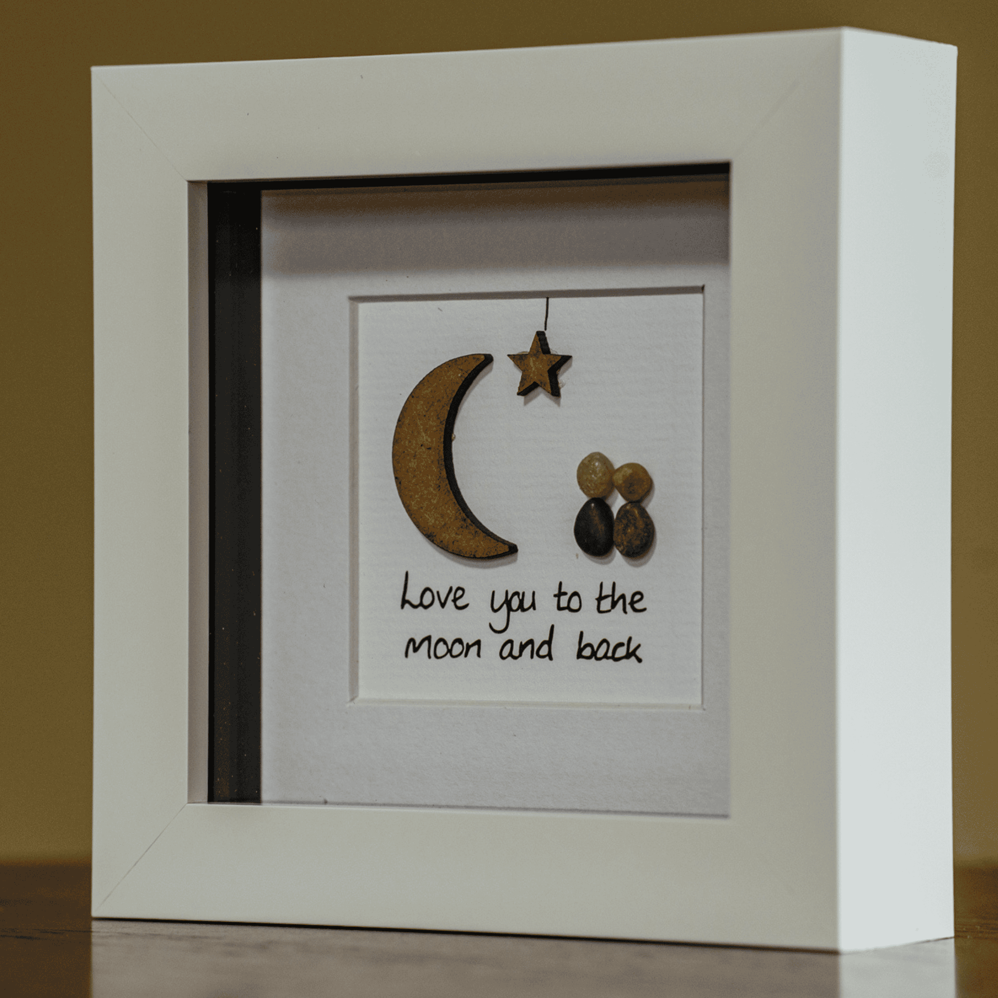 Simply Mourne Pebble Art - Love You To The Moon and Back