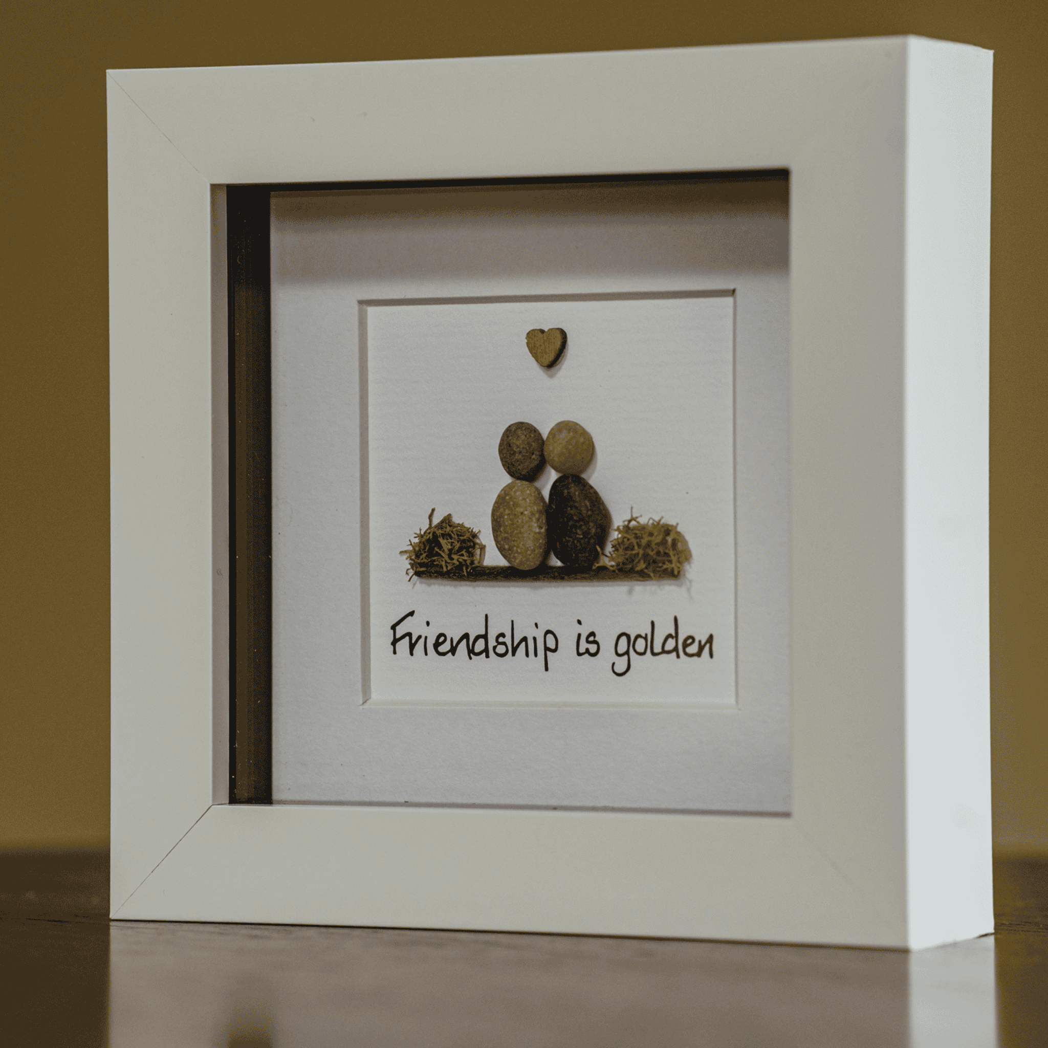 Simply Mourne Pebble Art - Friendship is Golden