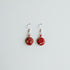 Aurora Design Earrings - Mosaic Stone, Red