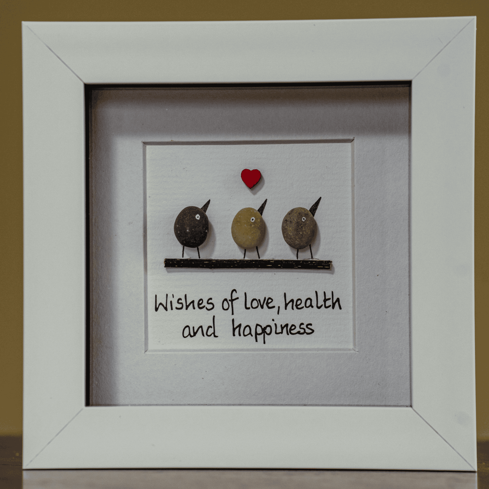 Simply Mourne Pebble Art - Love, Health and Happiness