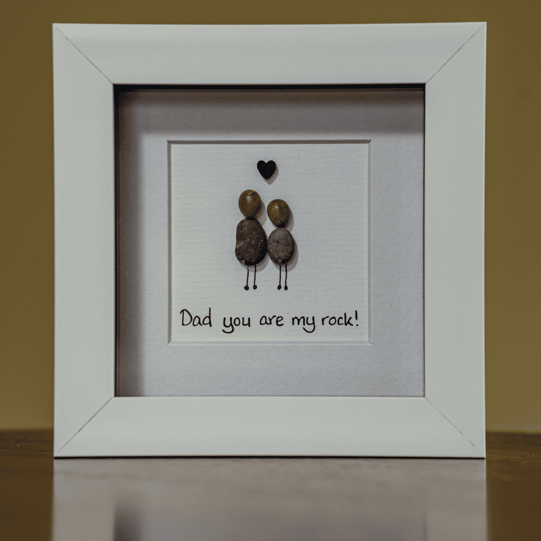Simply Mourne Pebble Art - Dad You Are My Rock