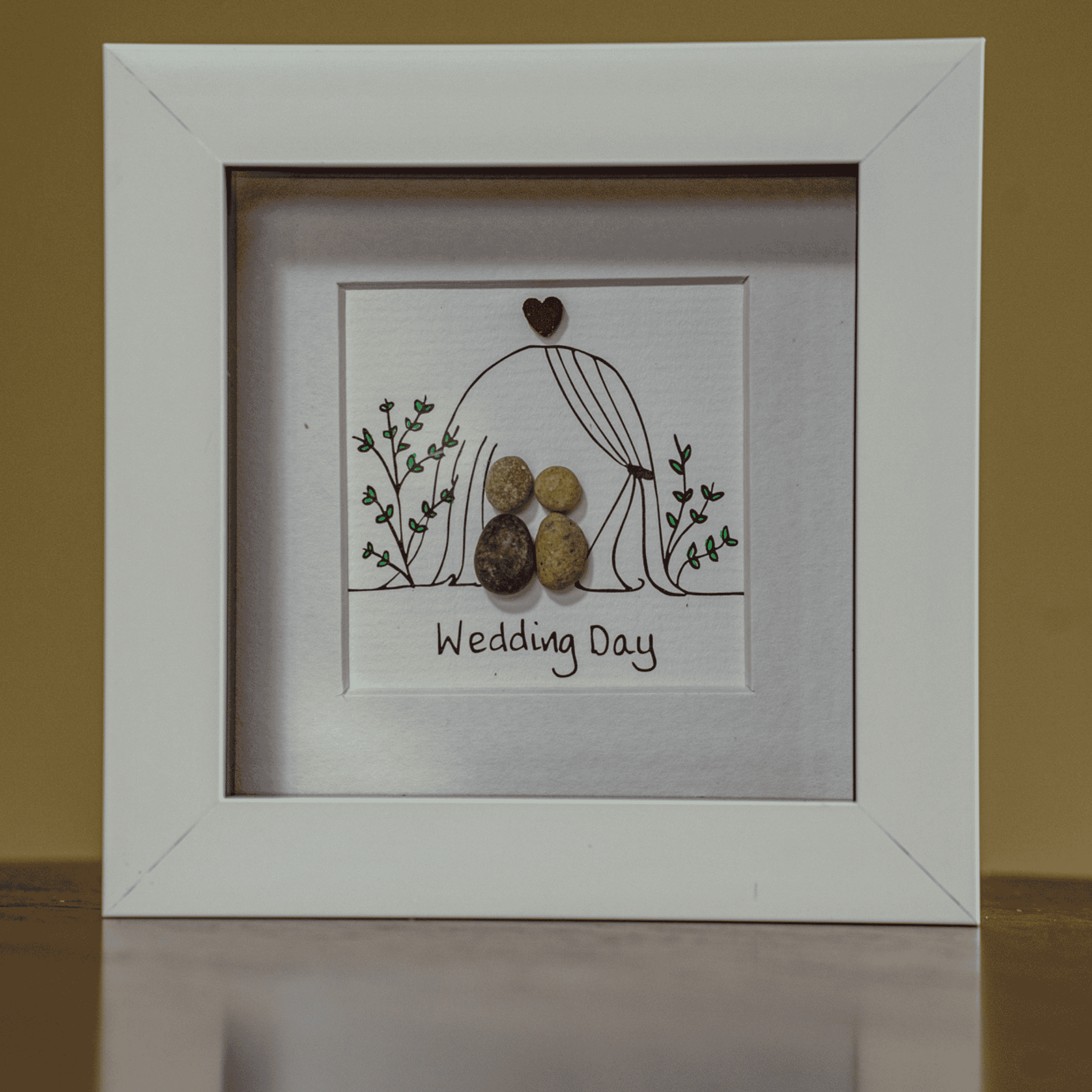 Simply Mourne Pebble Art - Wedding Day