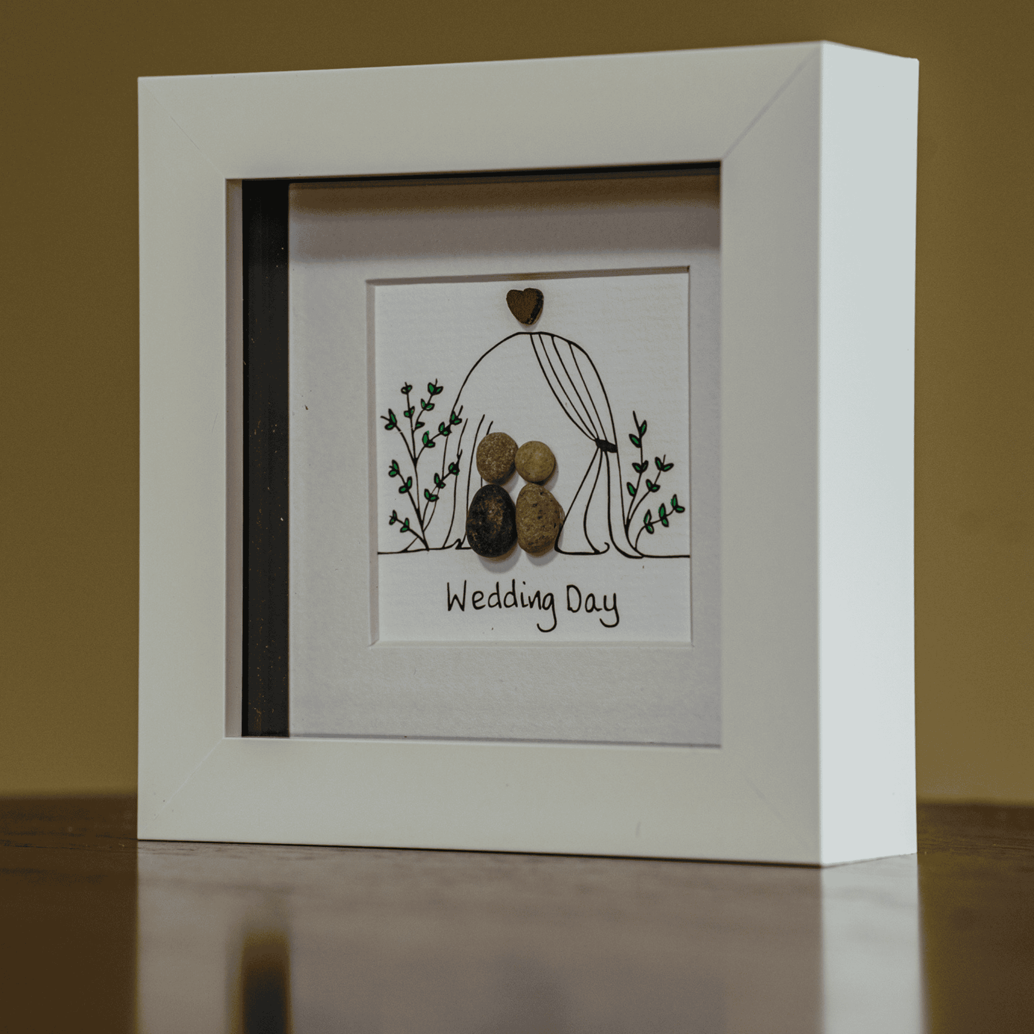 Simply Mourne Pebble Art - Wedding Day