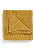 Aran Merino Throw - Sunny Yellow