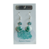 Aurora Design Earrings - Marbled Green