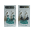 Aurora Design Earrings - Marbled Green