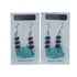 Aurora Design Earrings - Triple Stone Pink