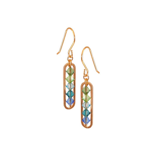 Melanie Hand Earrings - Art Deco Crystal Drop Earrings