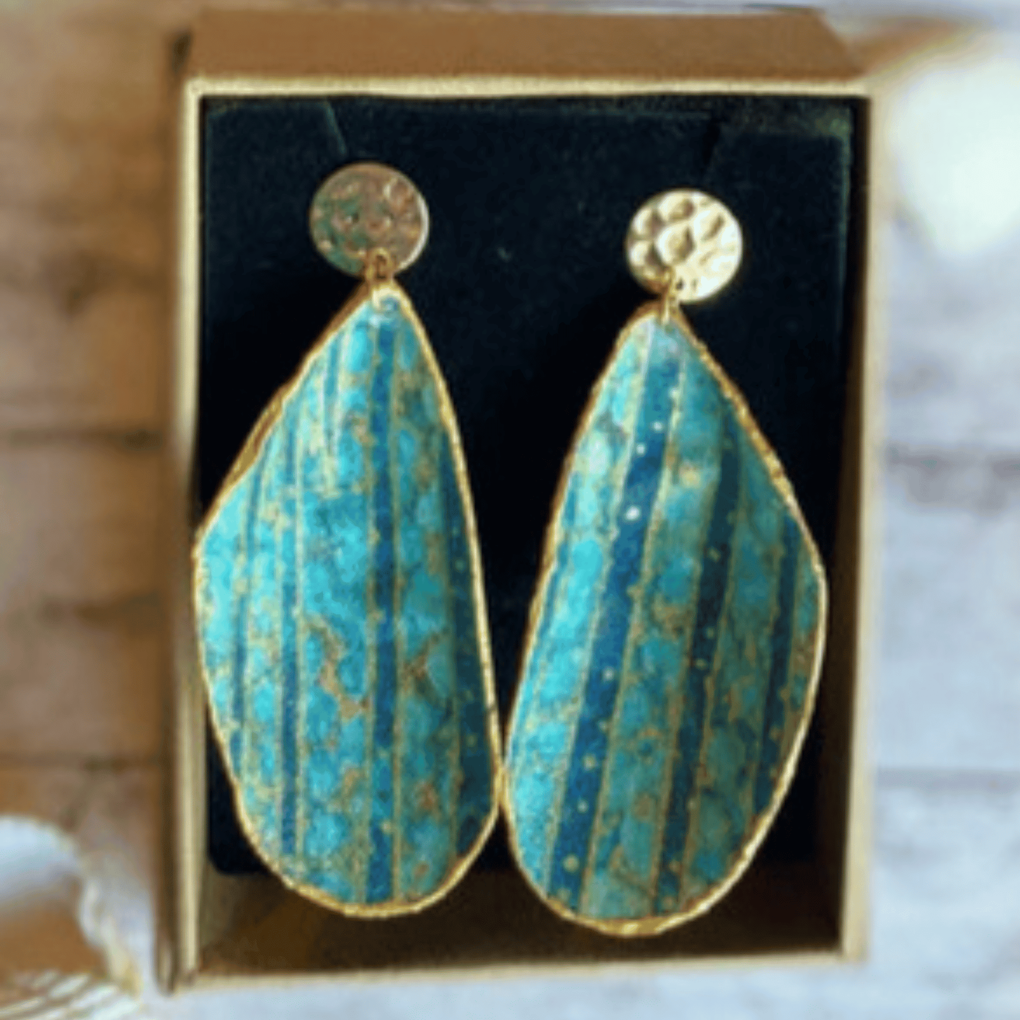 GG Designs - Mussel Shells Earrings Meandering Stream