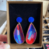 GG Designs - Mussel Shells Earrings Blue Blaze
