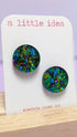 A Little Idea - Sparkle Studs in Green Mix