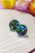 A Little Idea - Sparkle Studs in Green Mix