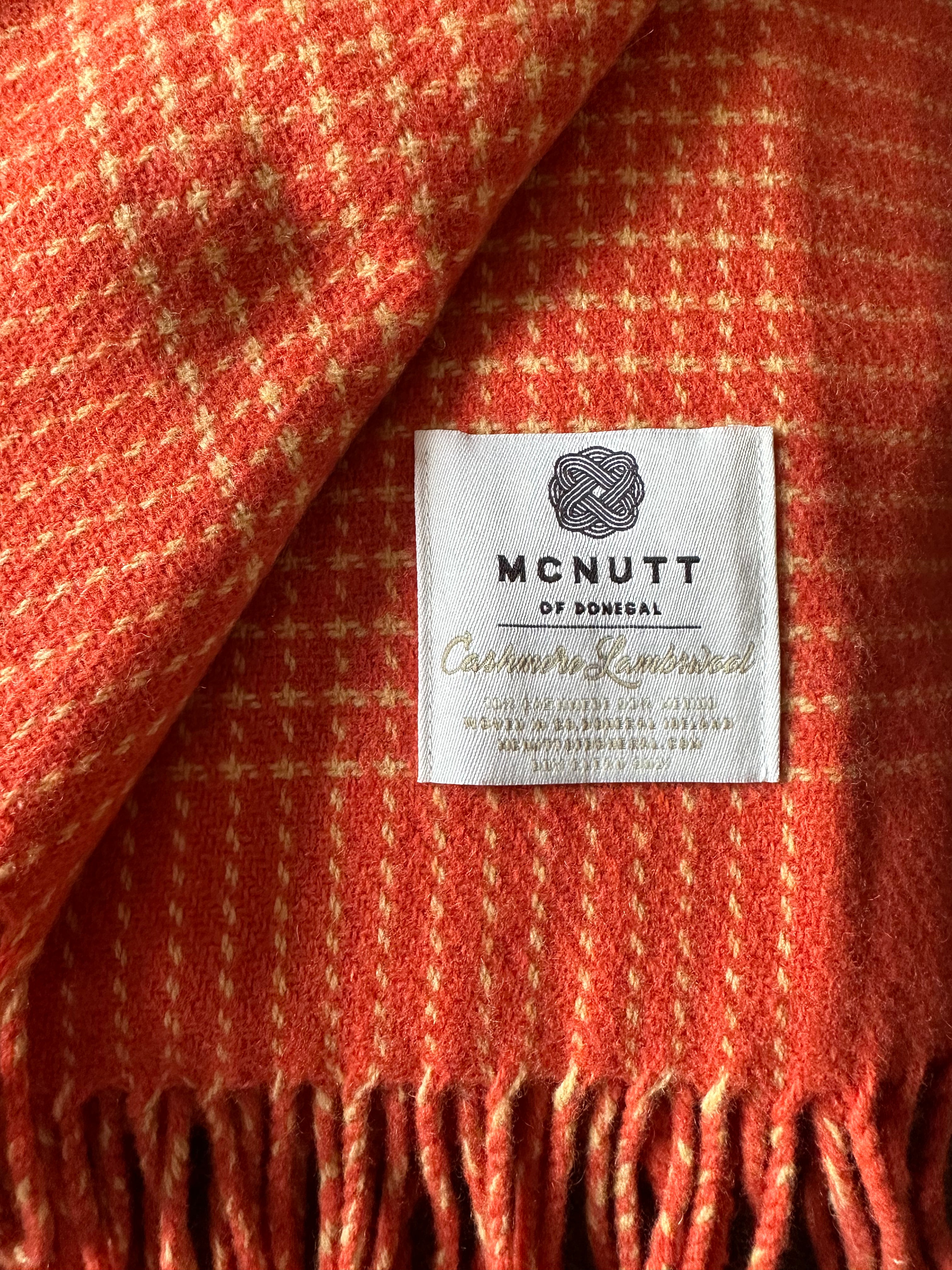 Wool Cashmere Throw - Alpine Sunset