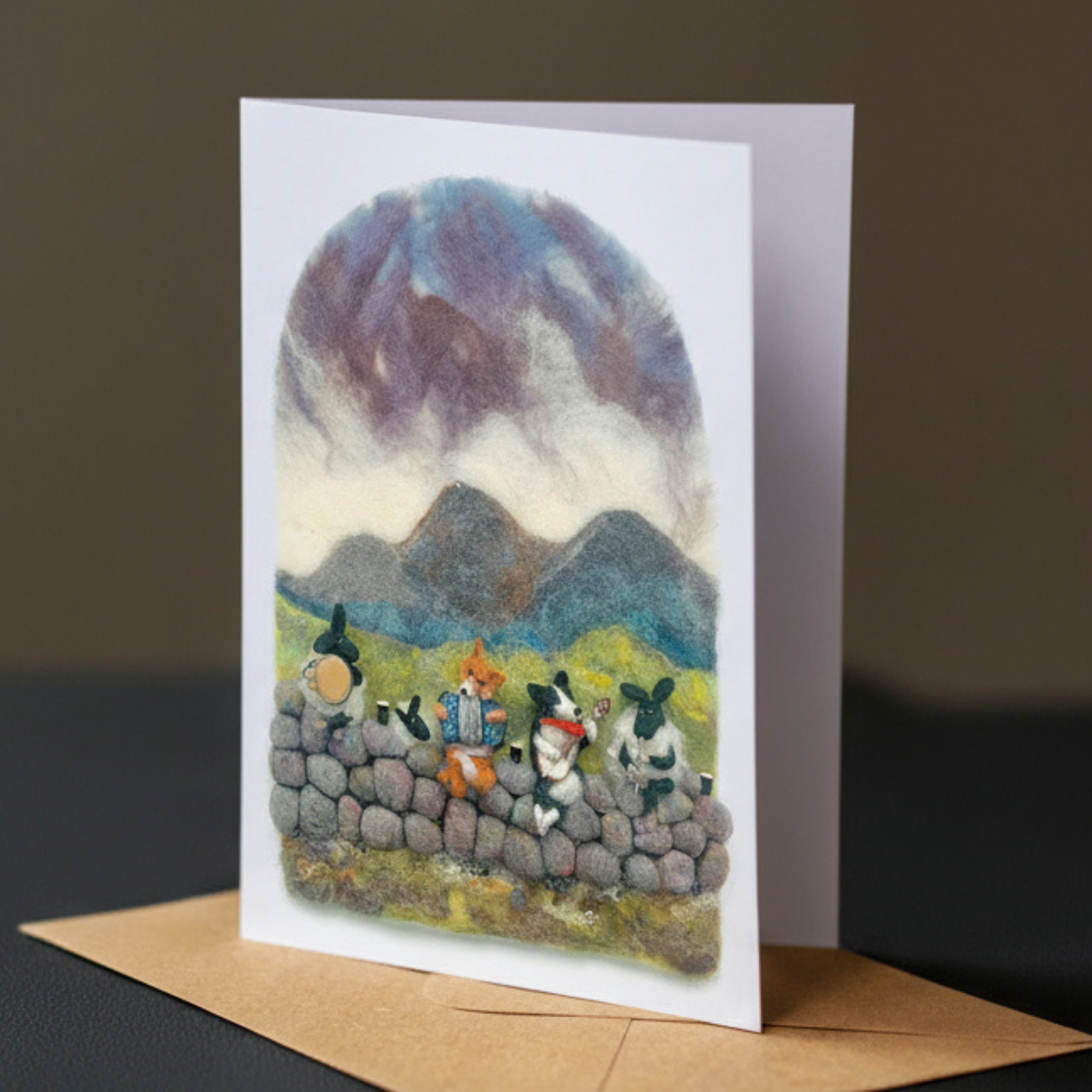 Jigs Reels and Mountains - Greeting Card