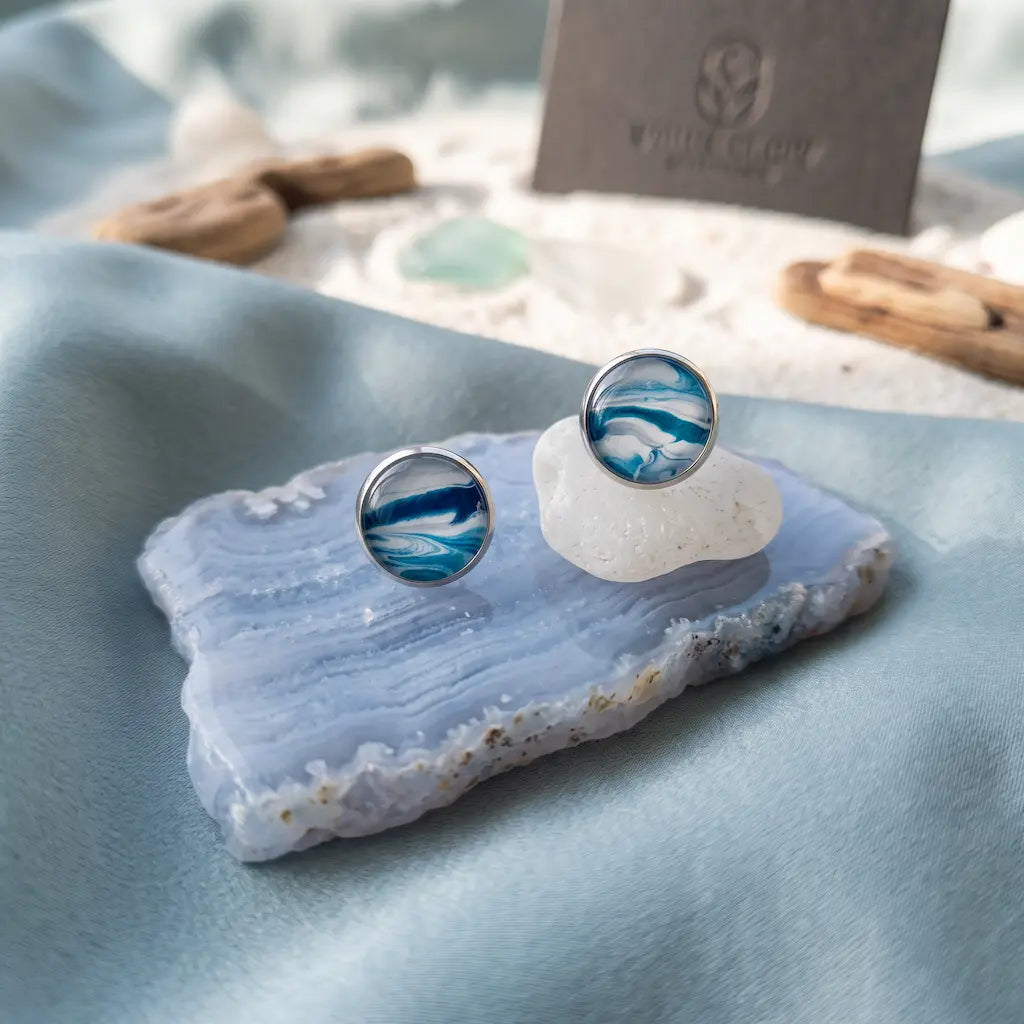 Kate Barret Studio - Stud Earrings Blue
