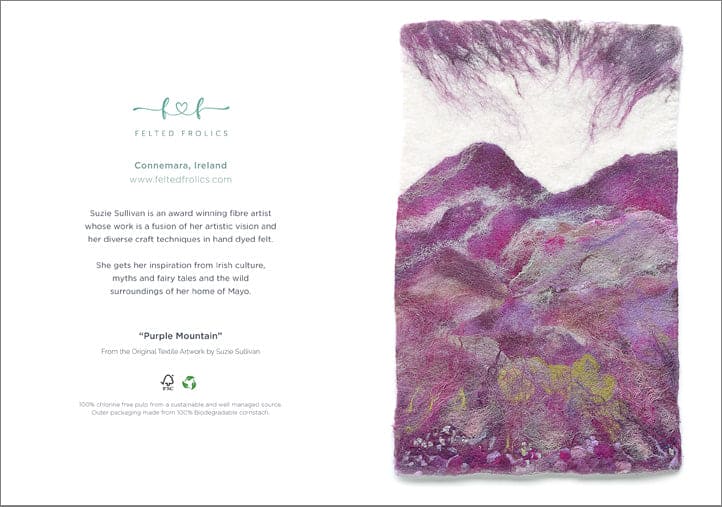 Purple Mountain - Greeting Card