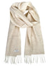 Lambswool Scarf - Linen Herringbone