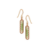 Melanie Hand Earrings - Art Deco Green Crystal Drop Earrings