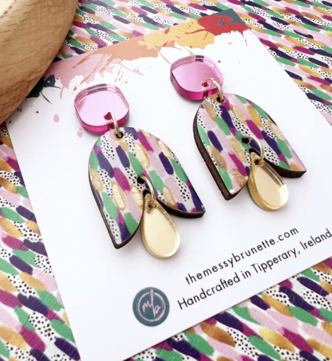 The Messy Brunette - Brushstroke Petal Earrings