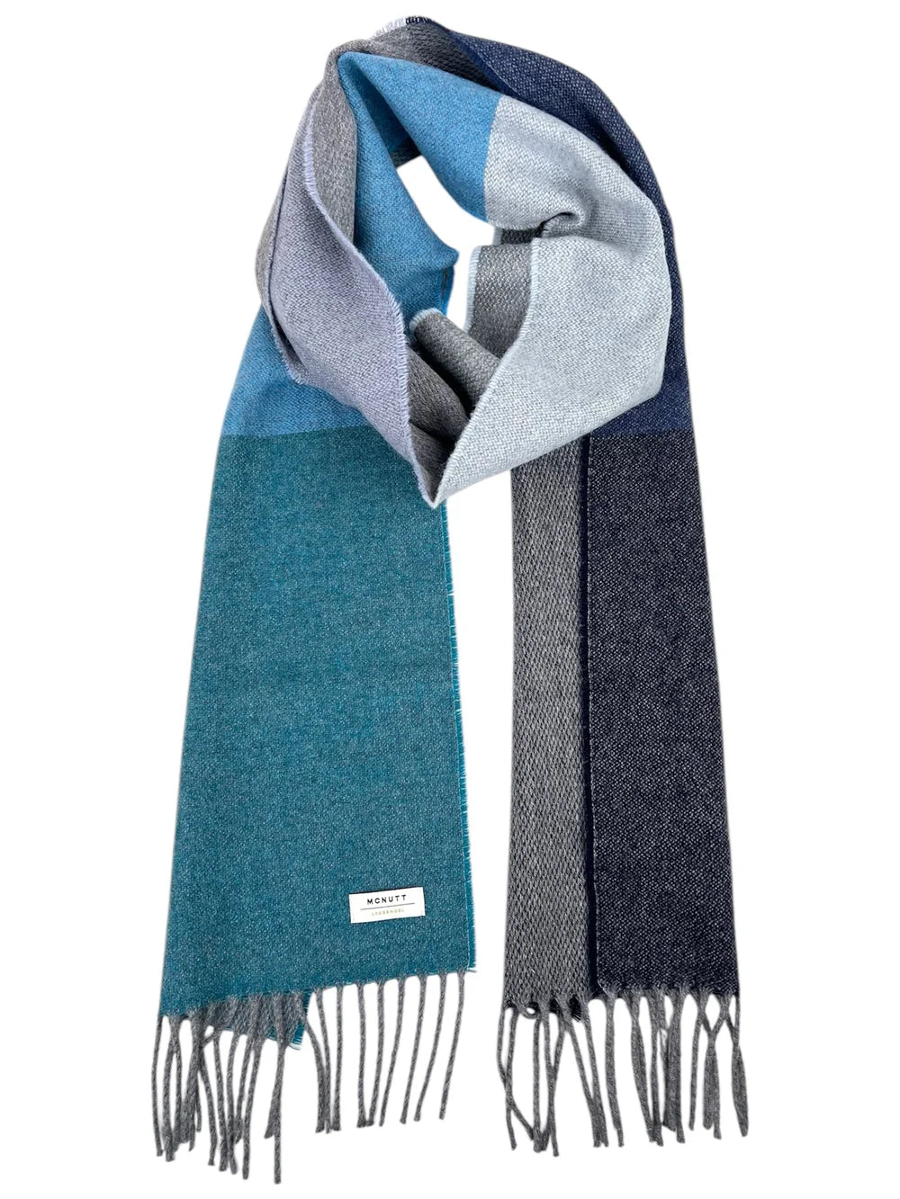 Lambswool Scarf - Marine Stripe