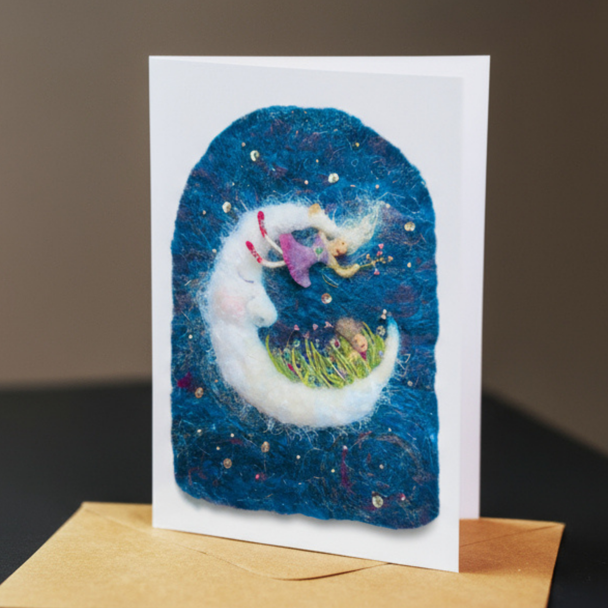 Moon Blooms - Greeting Card