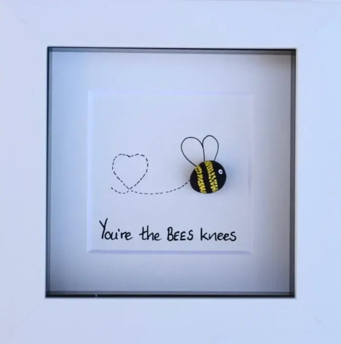 Simply Mourne Pebble Art - You're The Bees Knees