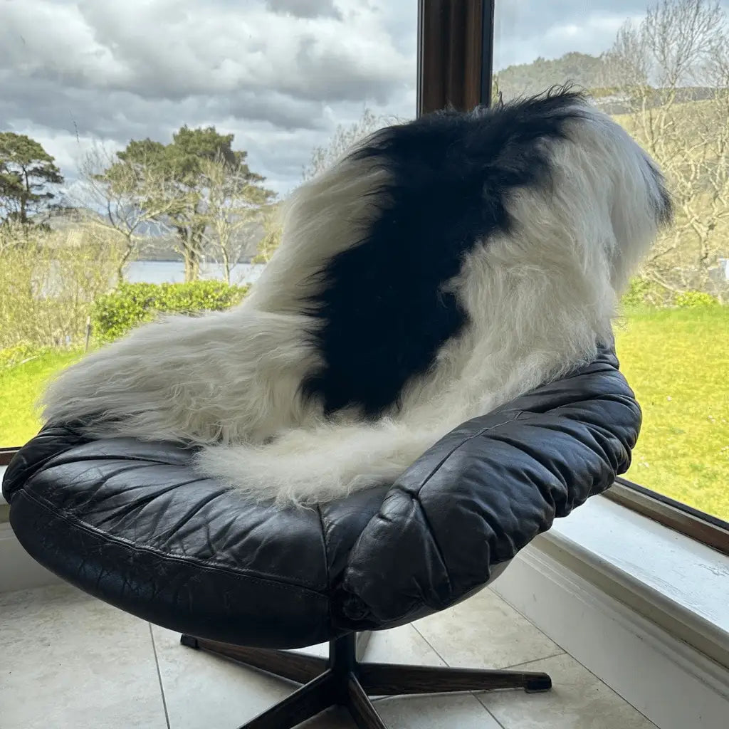 Waterford Sheepskins Sheepskin Rug - Rare Breed - Black and  Cream