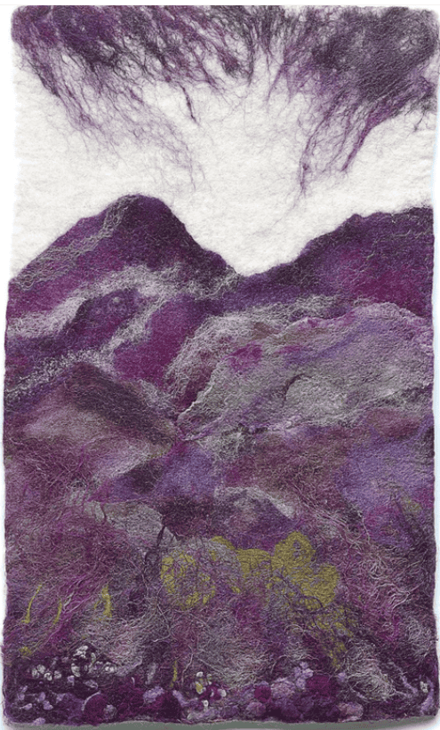 Purple Mountain - Greeting Card