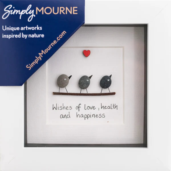 Simply Mourne Pebble Art - Love, Health and Happiness