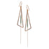 Melanie Hand Earrings - Triangle Dangle Earrings with Chain Drop