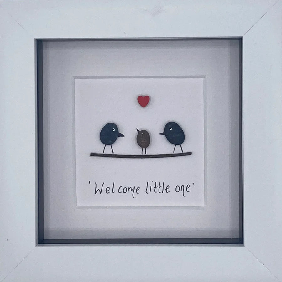 Simply Mourne Pebble Art - Welcome Little One