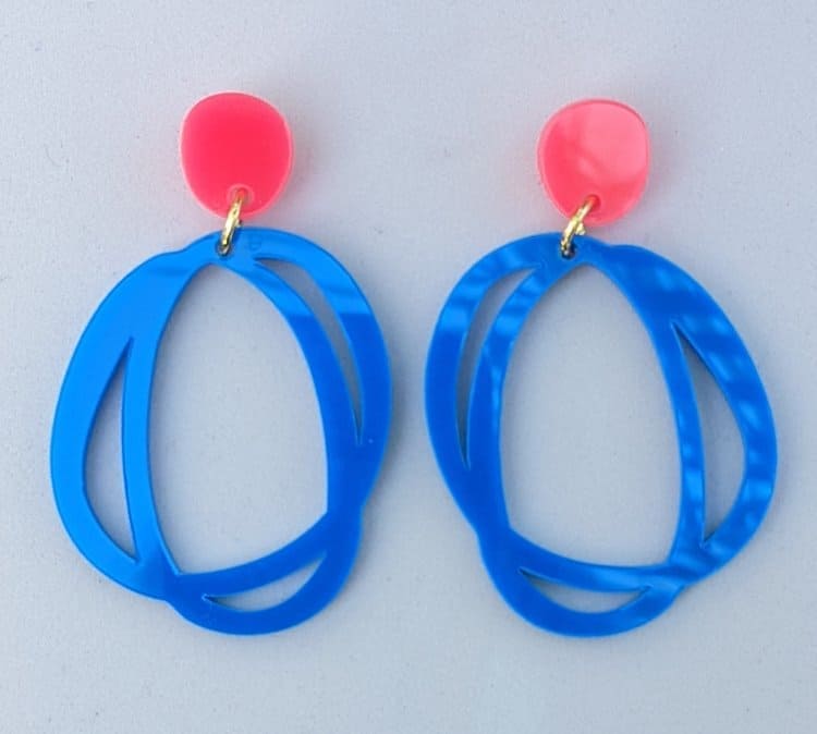 The Messy Brunette A Little Idea - CMAT Earrings, Blue