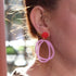 A Litlle Idea A Little Idea - CMAT Earrings, Bubble Gum Pink