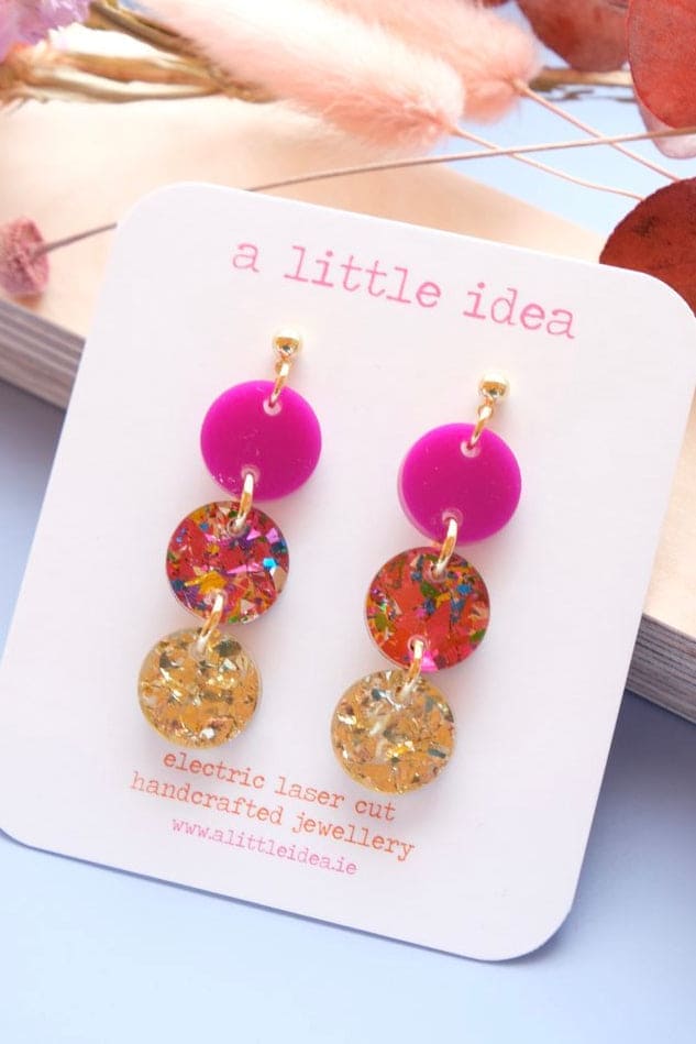 A Little Idea A Little Idea - Debbie Harry Earrings, Purple