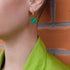 A Little Idea A Little Idea - Sienna Miller Marbled Green Earrings