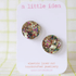 A Little Idea A Little Idea - Sparkle Studs in Gold Fleck