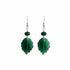 Aurora Design Earrings - Green Leaf