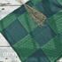 Aran Woollen Mills Aran Merino Patchwork Throw - Green