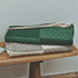 Aran Woollen Mills Aran Merino Patchwork Throw - Green